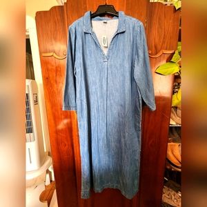 NWT Old Navy Chambray Collared Dress